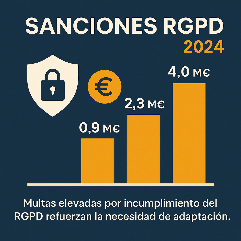 gráfico multas empresas sancionadas RGPD